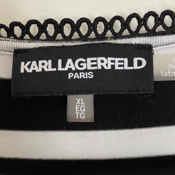 Karl Lagerfeld Striped Top - Picture 3 of 6